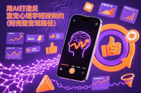 用AI打造“反直觉”心理学短视频的流量密码(附完整变现路径)-云网创