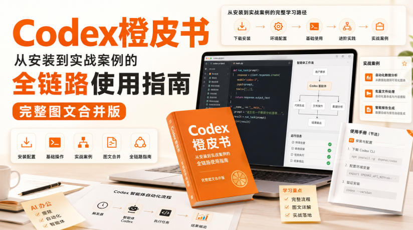 Codex橙皮书，从安装到实战案例的全链路使用指南，完整图文合并版-云网创