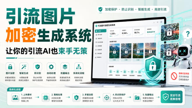 引流图片加密生成系统，让你的引流AI也束手无策-云网创