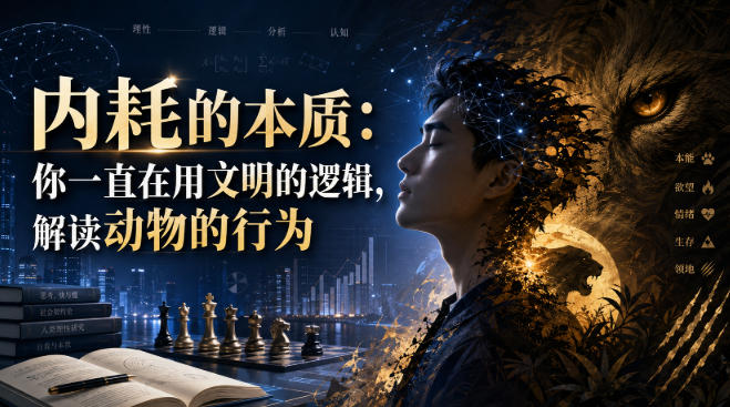 付费文章：内耗的本质：你一直在用文明的逻辑，解读动物的行为-云网创