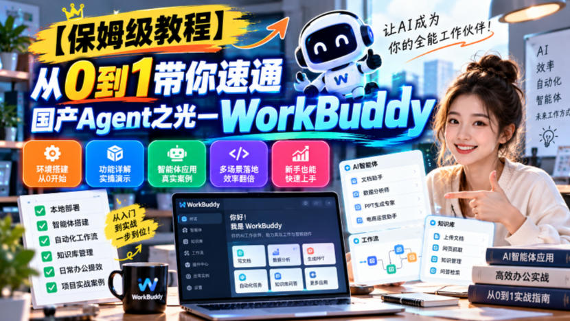 【保姆级教程】从0到1带你速通国产Agent之光—WorkBuddy【文档】-云网创