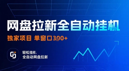 网盘拉新全自动挂G，独家项目，全自动运行完成拉新做任务，单窗口3张+【揭秘】-云网创